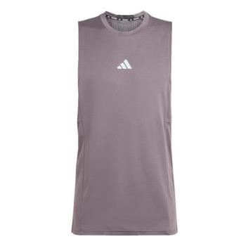 【下殺】Adidas 無袖背心 男裝 排汗 咖【運動世界】IS3712