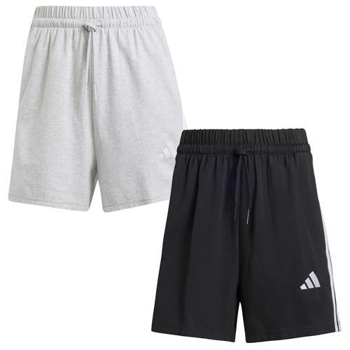 Adidas 棉質高腰短褲 女裝 口袋 灰/黑【運動世界】IN6174/JD0908