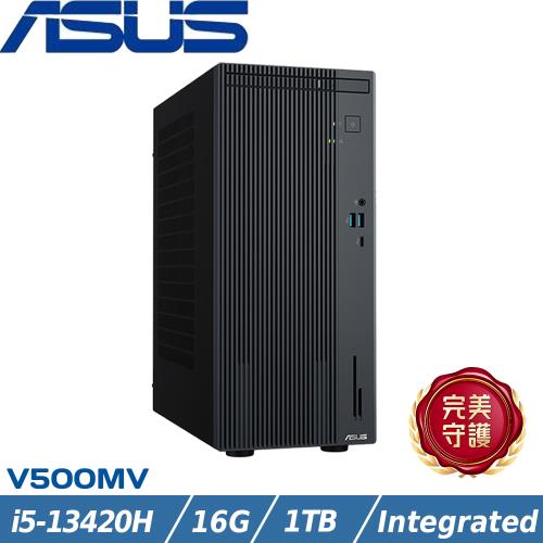 ASUS華碩 V500 Mini Tower 商用桌機 i5-13420H/16G/1TB SSD/W11/H-V500MV-13420H162W
