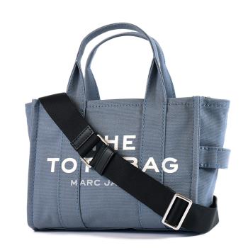 MARC JACOBS 專櫃款 THE TOTE BAG手提/斜背二用包-夜影藍/小