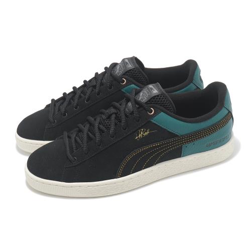 Puma  x Usain Bolt 休閒鞋 Suede 男鞋 黑 綠 聯名 波特 麂皮 撞色 板鞋 39947701