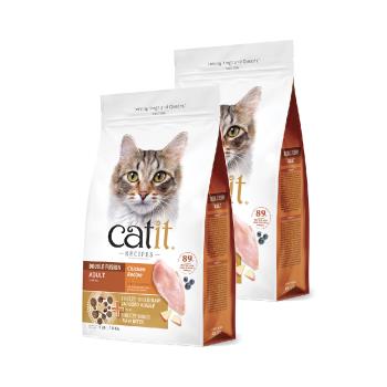 【Catit嘿卡堤】三鮮凍乾糧1.8kg-成貓雞肉（2包）