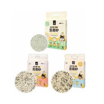 【汪喵星球】益生菌消臭豆腐砂 7L/2.7kg×6包組(米粒型、條型、清新森林浴、貓砂、環保砂、可沖馬桶)