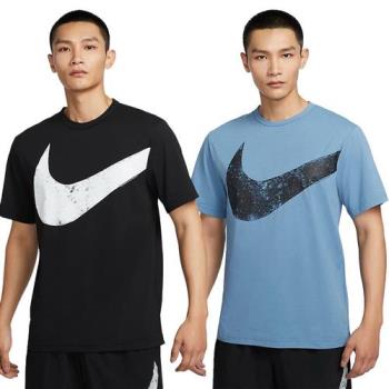 【下殺】Nike 防曬短袖上衣 男裝 抗UV 速乾 黑/藍【運動世界】FZ1065-010/FZ1065-429
