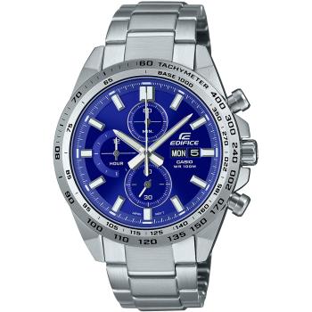 CASIO EDIFICE 運動風格時尚三眼計時錶/藍/EFR-574D-2A