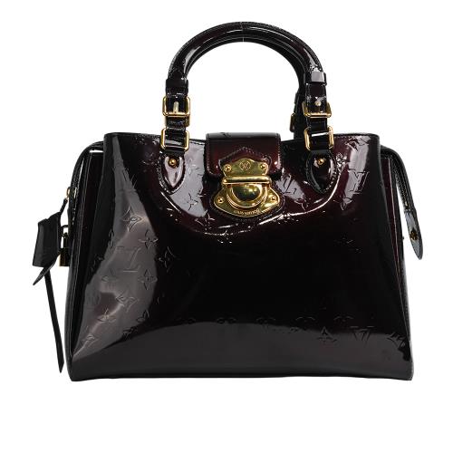 二手商品9成新_LV Melrose Monogram 漆皮三層手提包(深葡萄紫)