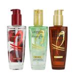 LOREAL巴黎萊雅 金緻護髮精油(100ml)3入組[櫻桃限量版*1+ 草本*1+精華*1]