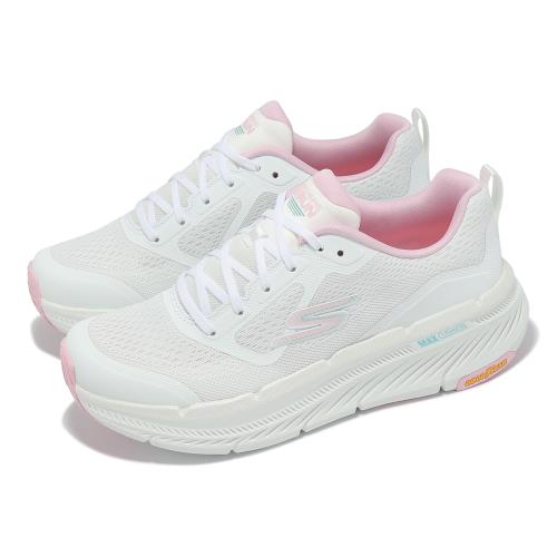 Skechers 慢跑鞋 Max Cushioning Premier 2 女鞋 白 粉 緩衝 厚底 支撐 運動鞋 129700WPK