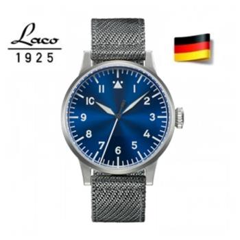 Laco 朗坤 862081 德國工藝 MUNSTER BLAUE STUNDE 飛行員自動機械手錶 男款(機械錶 42mm)