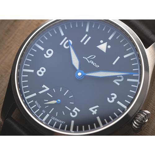 Laco 朗坤 862118.2 搭載 ETA 6498.2 手動上鍊機蕊 復古飛行員錶 42.5mm(飛行錶 軍錶)