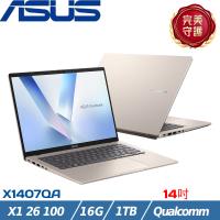 ASUS VivoBook 14吋 效能筆電 X1 26 100/16G/1TB SSD/W11/X1407QA-0031D26100