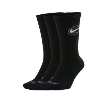 NIKE 男襪子-長襪 休閒 籃球 訓練 DRI-FIT 三入