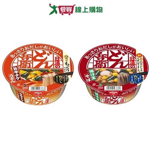 日清碗麵系列(旨辛泡菜烏龍/關東鰹魚風味蕎麥)(69-70g/碗)【愛買】