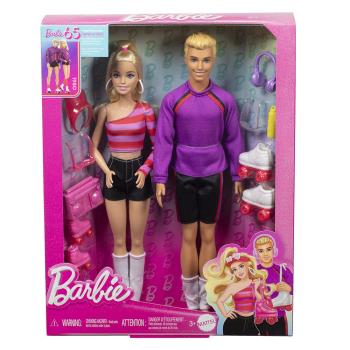 MATTEL 芭比與肯尼65週年特別版 - 80年代經典溜冰造型組合
