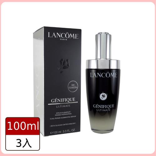 【LANCOME 蘭蔻】超極限肌因賦活露100ml (全新小黑瓶PRO)*3入組