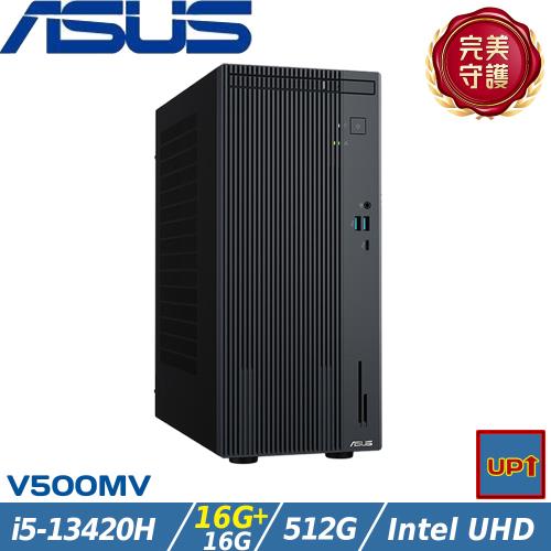 (規格升級)ASUS華碩 V500 Mini Tower商用桌機 i5-13420H/32G/512G/W11/H-V500MV-13420H138W