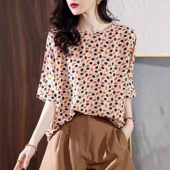 【ALLK 歐楷】新品 印花長上衣 圖片色(尺寸L-XXL/中大尺碼/涼爽/透氣)