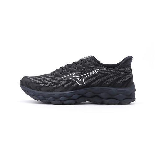 MIZUNO WAVE SKY 8 寬楦運動慢跑鞋 全黑 J1GC241157 男鞋