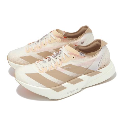 adidas 競速跑鞋 Adizero Adios Pro 4 W 女鞋 棕 白 輕量 緩衝 馬牌大底 愛迪達 JR6359