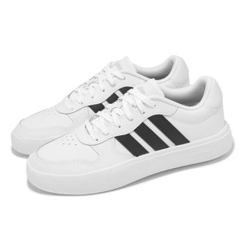 adidas 休閒鞋 Litecourt 男鞋 女鞋 白 黑 小白鞋 皮革 復古 百搭 愛迪達 IH0856