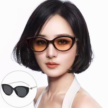 seoul show首爾秀 貓眼金屬腿高階感ins太陽眼鏡UV400墨鏡 522