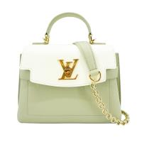 Louis Vuitton LockMe Ever Mini 粒面牛皮手提斜背包(M23075-阿涅爾綠)