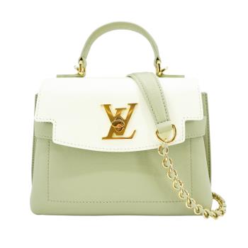 louis vuitton lockme ever mini 粒面牛皮手提斜揹包(m23075-阿涅爾綠)