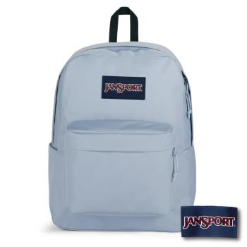 JANSPORT -SUPERBREAK PLUS 校園系列後揹包 -粉嫩藍