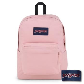JANSPORT -SUPERBREAK PLUS 校園系列後揹包 -玫瑰粉