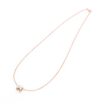Hermes Pop H Mini項鍊(淺薄荷綠/玫瑰金) (H147992FOC3)