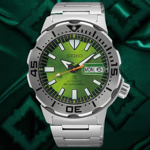 SEIKO精工 PROSPEX系列 亞洲限量 Prajam Yam 機械腕錶 4R36-17Z0G/SRPL41K1