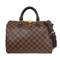 Louis Vuitton LV N40590 Speedy Bandoulière 棋盤格紋兩用波士頓包-附鎖組
