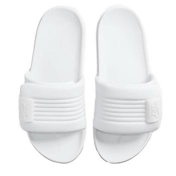 【下殺】Nike 海綿拖鞋 女鞋 軟底 魔鬼氈 Offcourt Adjust 全白【運動世界】DV1033-101