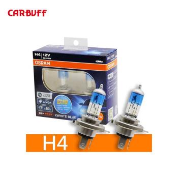 OSRAM歐司朗 H4 歐耀XWHITE BLUE 4000K 加亮30% 汽車燈泡-2入/組