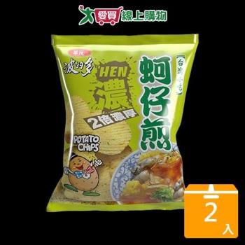 波的多洋芋片濃厚蚵仔煎口味59.5G【兩入組】【愛買】