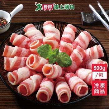 美國冷凍牛五花肉片500G/包【愛買冷凍】