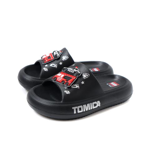 TOMICA 休閒拖 戶外拖鞋 中童 童鞋 黑色 TM1890 no005