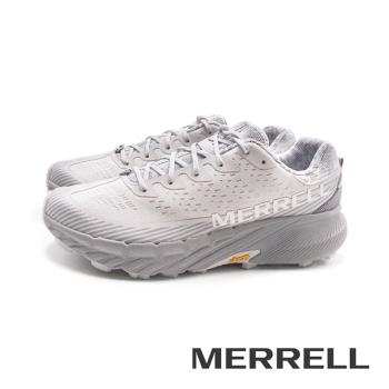 MERRELL(男)AGILITY PEAK 5輕量戶外越野慢跑運動鞋 男鞋-雨雲灰色