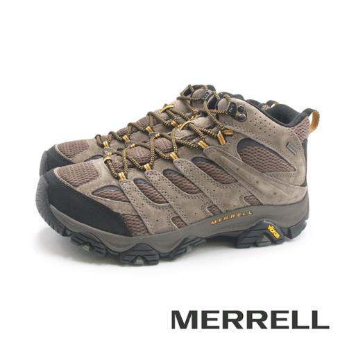 MERRELL(男)MOAB 3 MID GORE-TEX防水登山中筒健行鞋 男鞋-寬楦棕