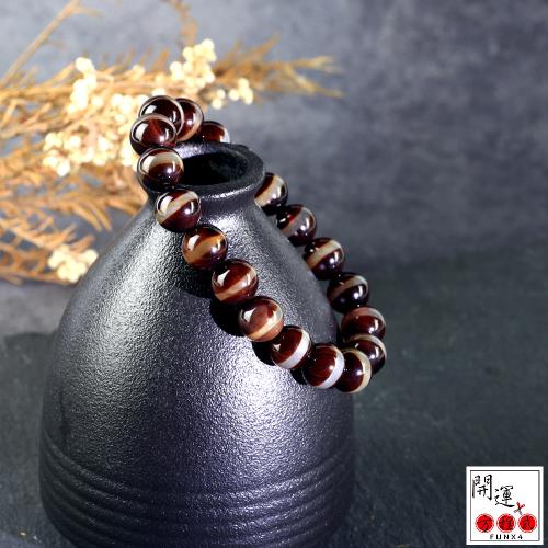 開運方程式-消災延壽一線天珠藥師珠10mm(吉祥如意所求願滿開運手鍊佛珠