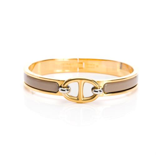 Hermes Mini Clic Chaine dAncre手環(栗灰/金)(PM) (H209000F 19)