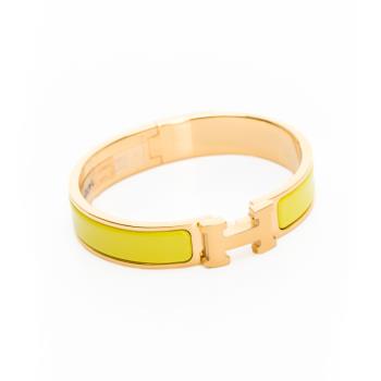 Hermes Clic H手環(黃/金)(PM)