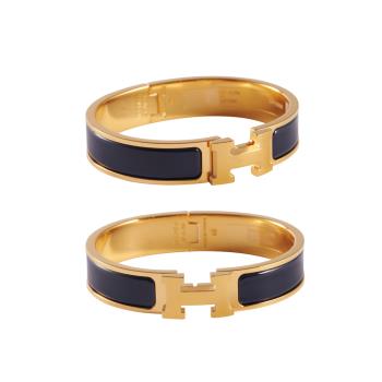 Hermes Clic H手環(藍/金)(PM)