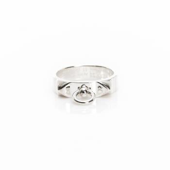 Hermes Collier de Chien銀戒指(53) (H115607B 00053)