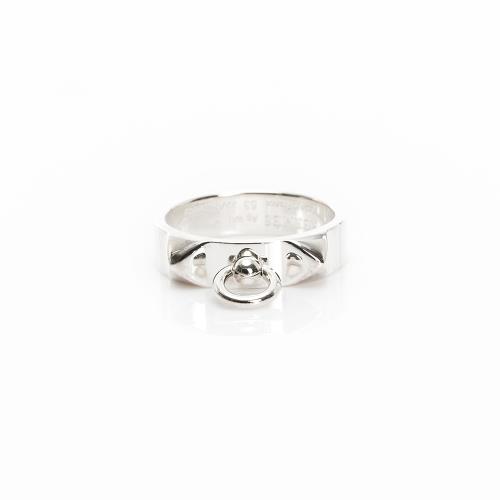 Hermes Collier de Chien銀戒指(53) (H115607B 00053)