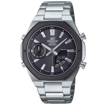 CASIO EDIFICE 八角錶圈x藍芽連線 運動計時腕錶 ECB-S10DB-1A