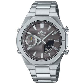 CASIO EDIFICE 八角錶圈x藍芽連線 運動計時腕錶 ECB-S10D-8A