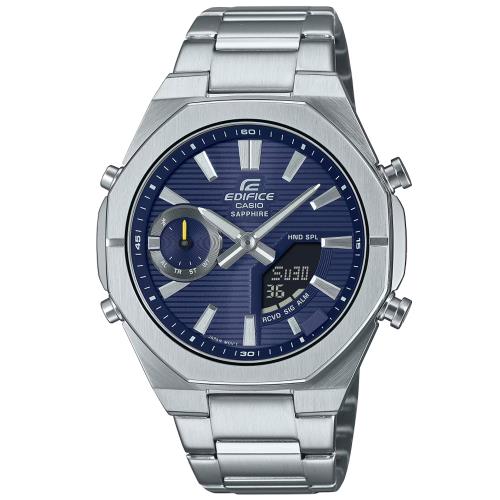 CASIO EDIFICE 八角錶圈x藍牙連線 運動計時腕錶 ECB-S10D-2A