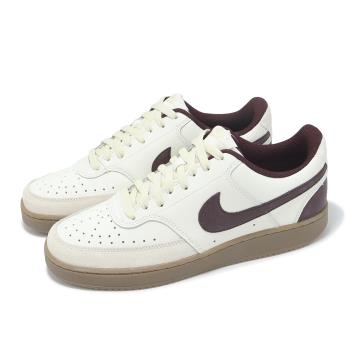 Nike 休閒鞋 Court Vision LO 男鞋 米白 棕 巧克力色 復古 膠底 HV2530-101