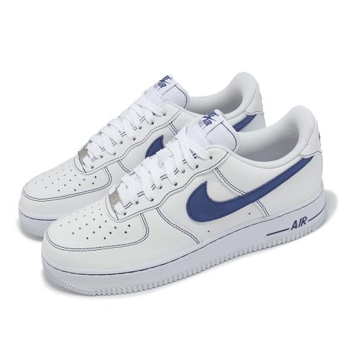 Nike 休閒鞋 Air Force 1 07 LV8 男鞋 女鞋 白 藍 縫線 AF1 HQ2037-100